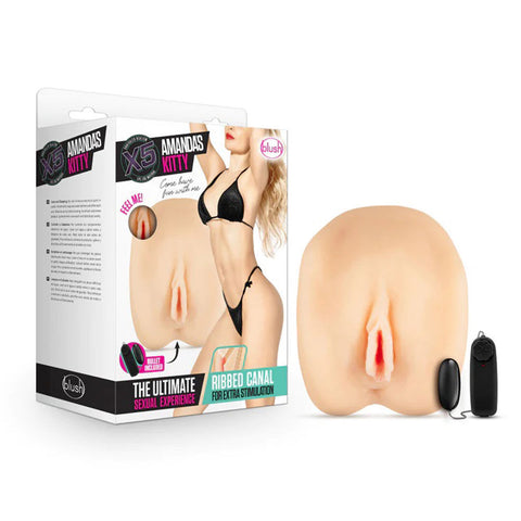 Amandas Kitty Natural Realistic Masturbator Sleeve for Men Strokers - Manual