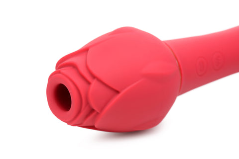 Bloomgasm Sweet Heart Rose Suction and Vibrator Toy Pink Rose Stimulators