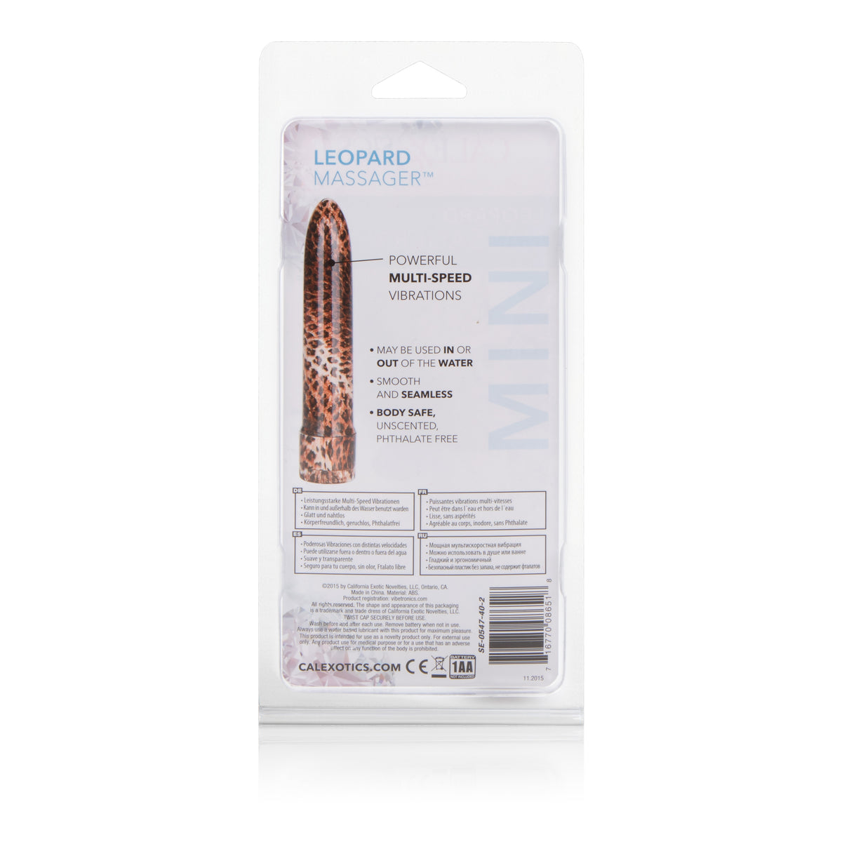 CalExotics Leopard Mini Massager – Slim Multi-Speed Vibrator > Vibrators > Mini Vibrators