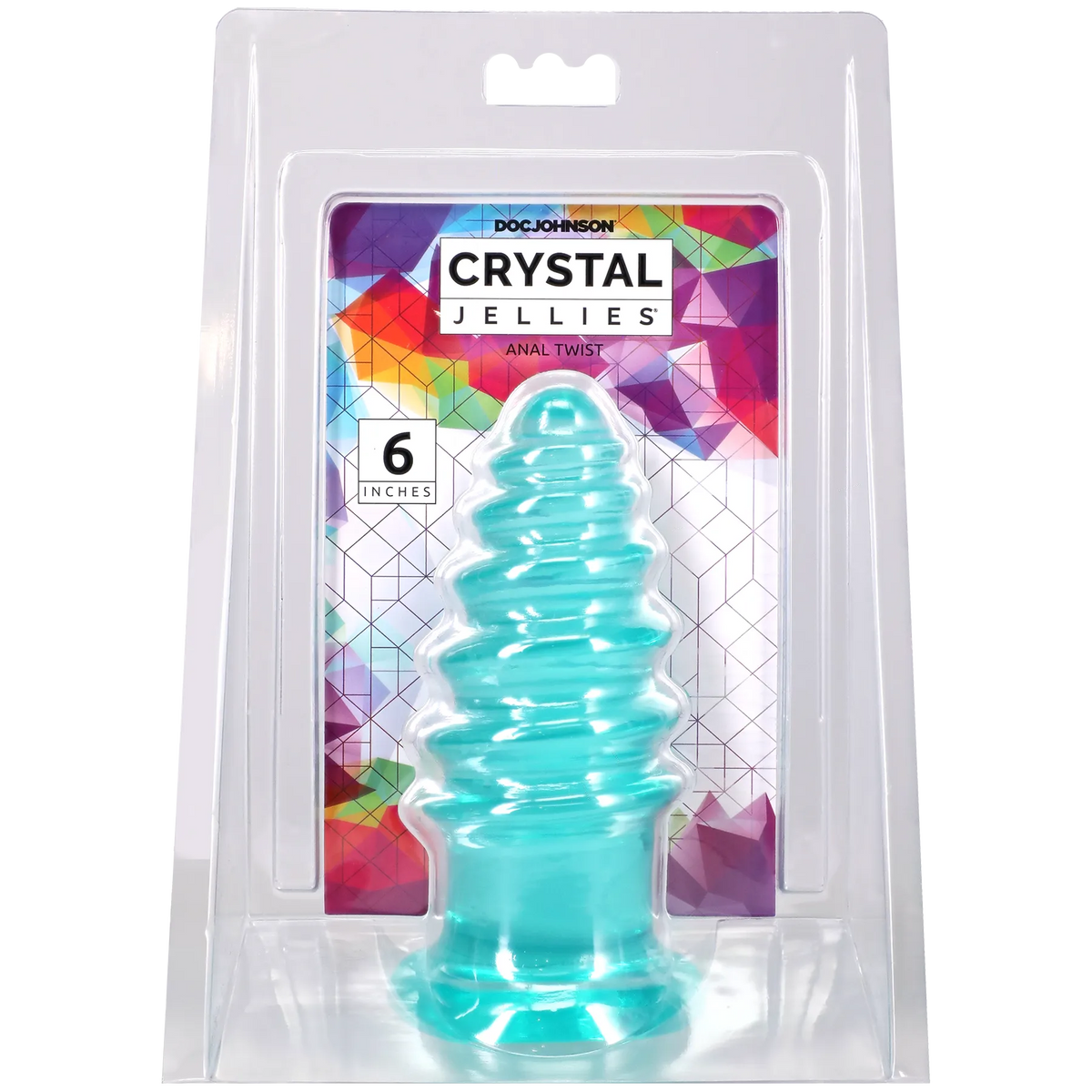 Crystal Jellies Anal Twist 7-Inch Flexible Anal Toy Teal > Anal Range > Anal Probes