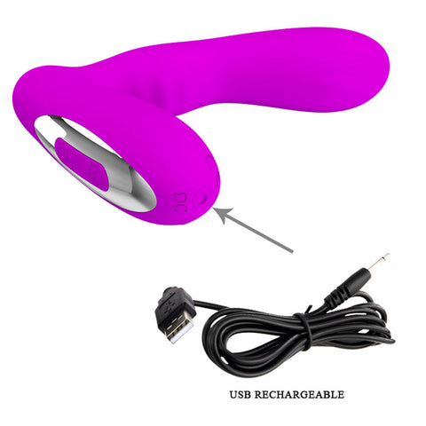 Pretty Love Piper Double-Side Pulsation - Purple Purple Prostate Tools