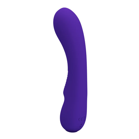 Pretty Love Matt Super Soft Silicone Rechargeable Vibrator Purple Purple Vibrators