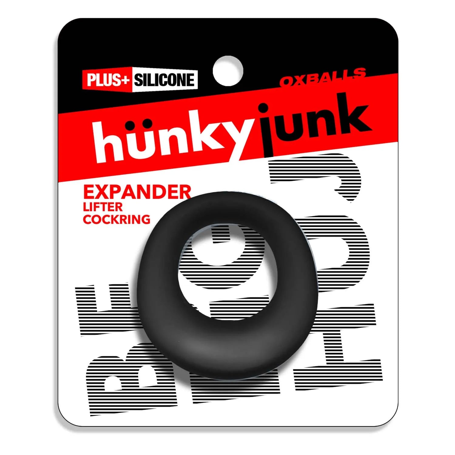 Expander Slimmer Scoop Style Cockring Black Fog Black > Cock Ring > Single