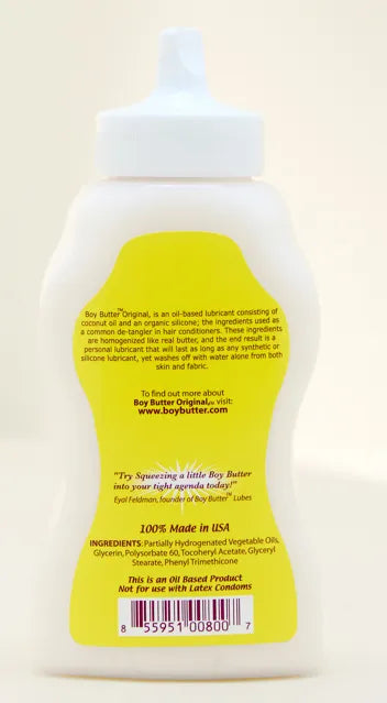 Boy Butter Original – Coconut Oil-Based Personal Lubricant 9 Oz Squeeze > Lube > Masturbation Cream