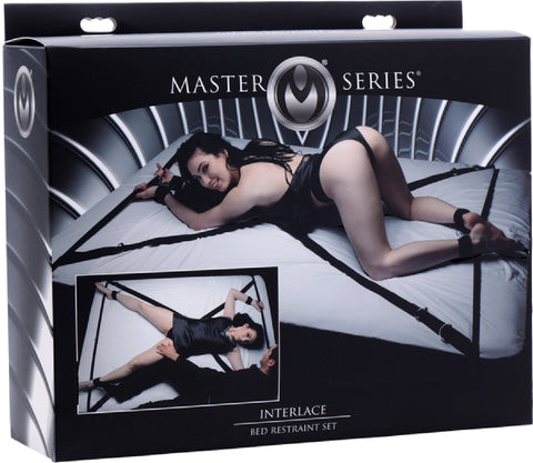 Master Series Interlace Bed Restraint Set – Versatile Restraint Kit with Neoprene Cuffs > Bondage Gear > Bed Restraints