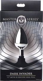 Dark Invader Metal and Silicone Medium Weighted Butt Plug > Anal Range > Butt Plugs