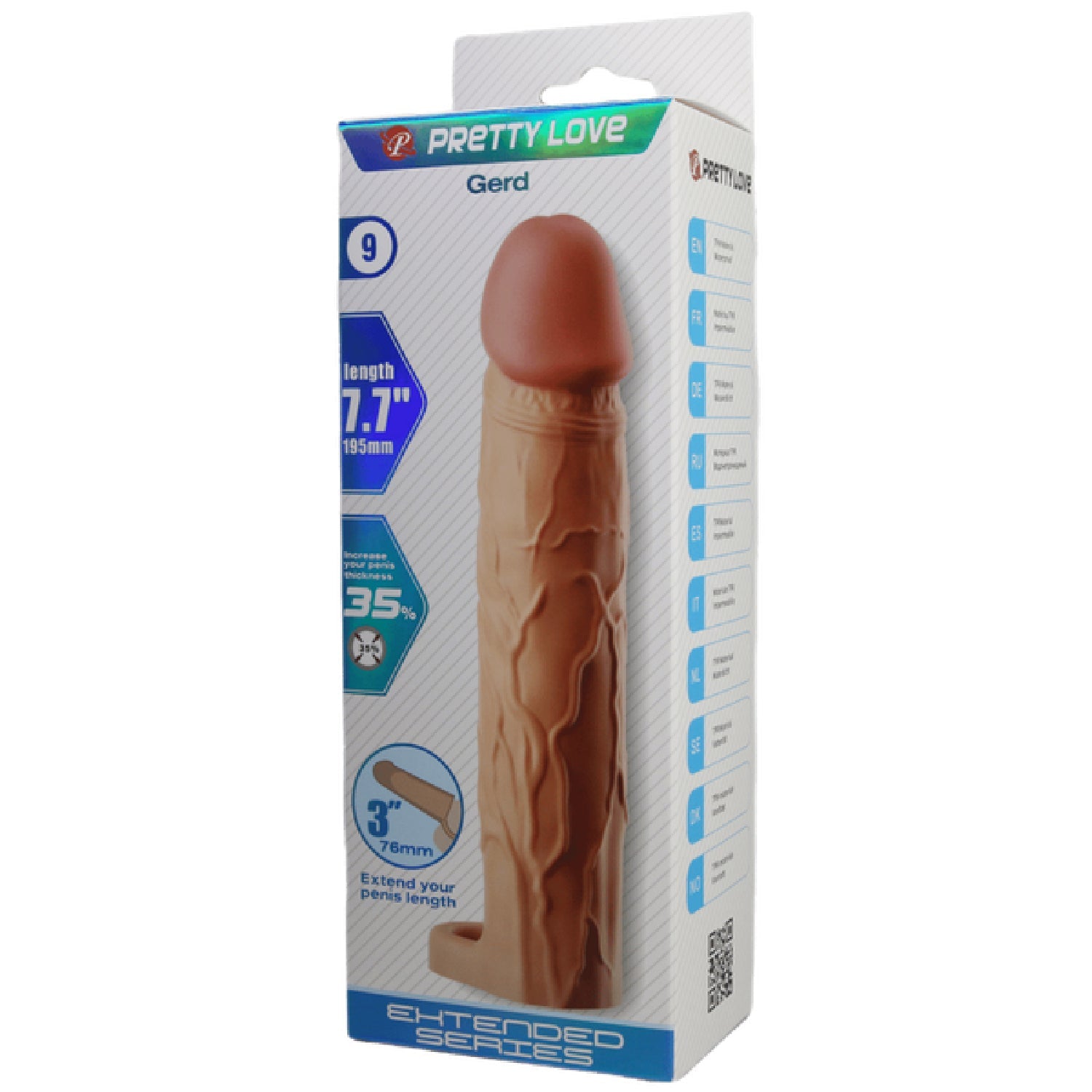 Gerd 7.7 Inch Penis Sleeve – Realistic Extension Sleeve > Sex Toys For Men > Penis Sleeves