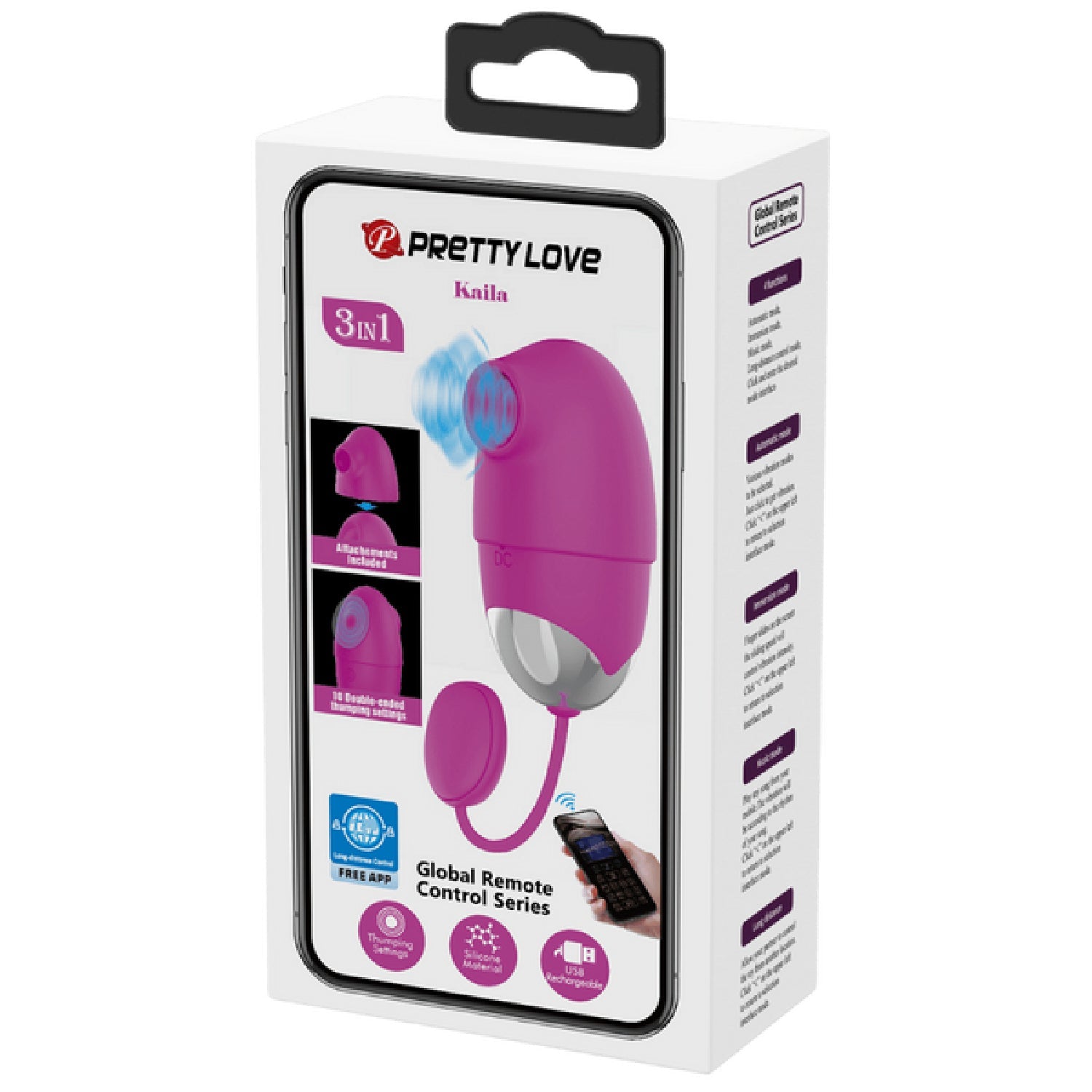 App Control Kaila – Remote-Controlled Vibrating Egg with Removable Sleeve > Sex Toys For Ladies > Vibrating Eggs