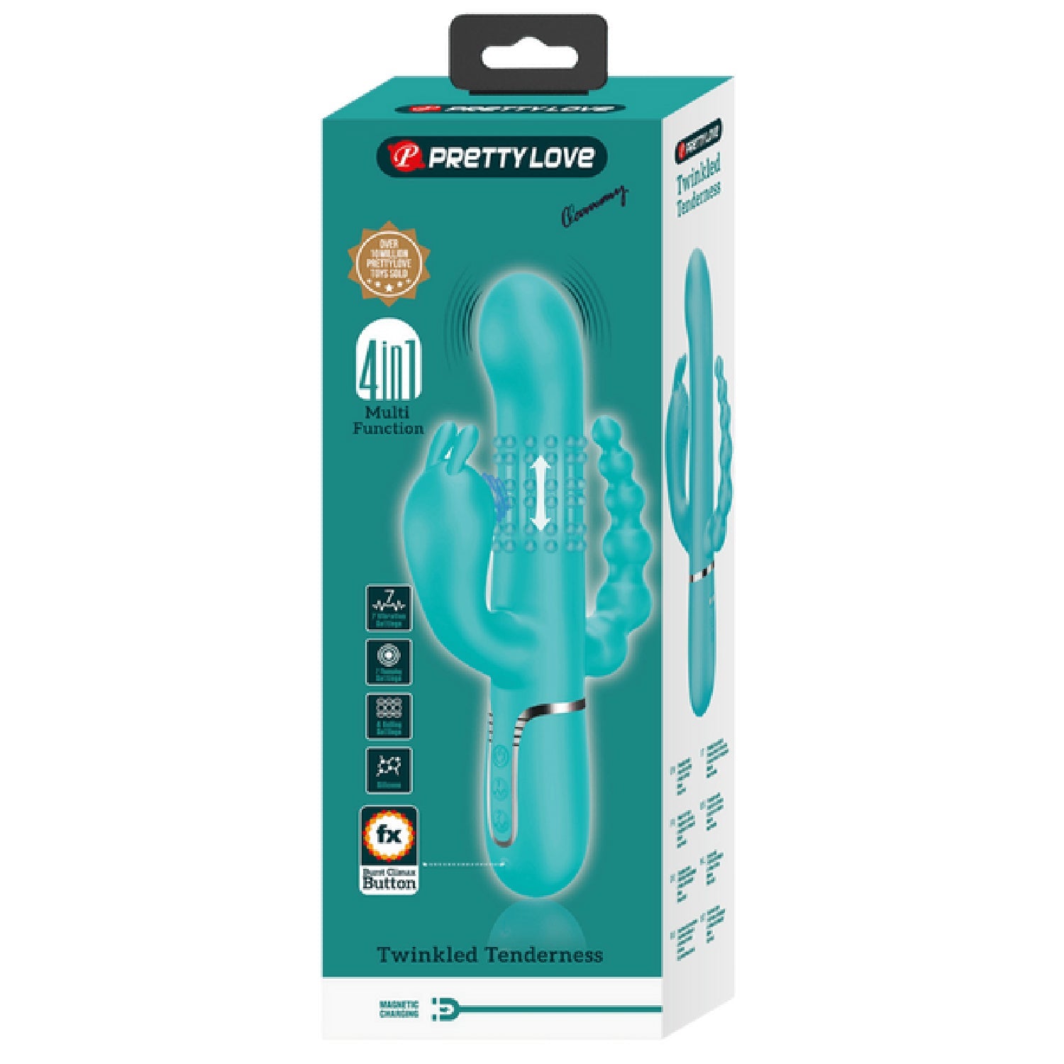 Pretty Love Cammy 4-in-1 – Multi-Function Rabbit Vibrator with Anal Stimulator > Vibrators > Ladies > Rabbit Multi