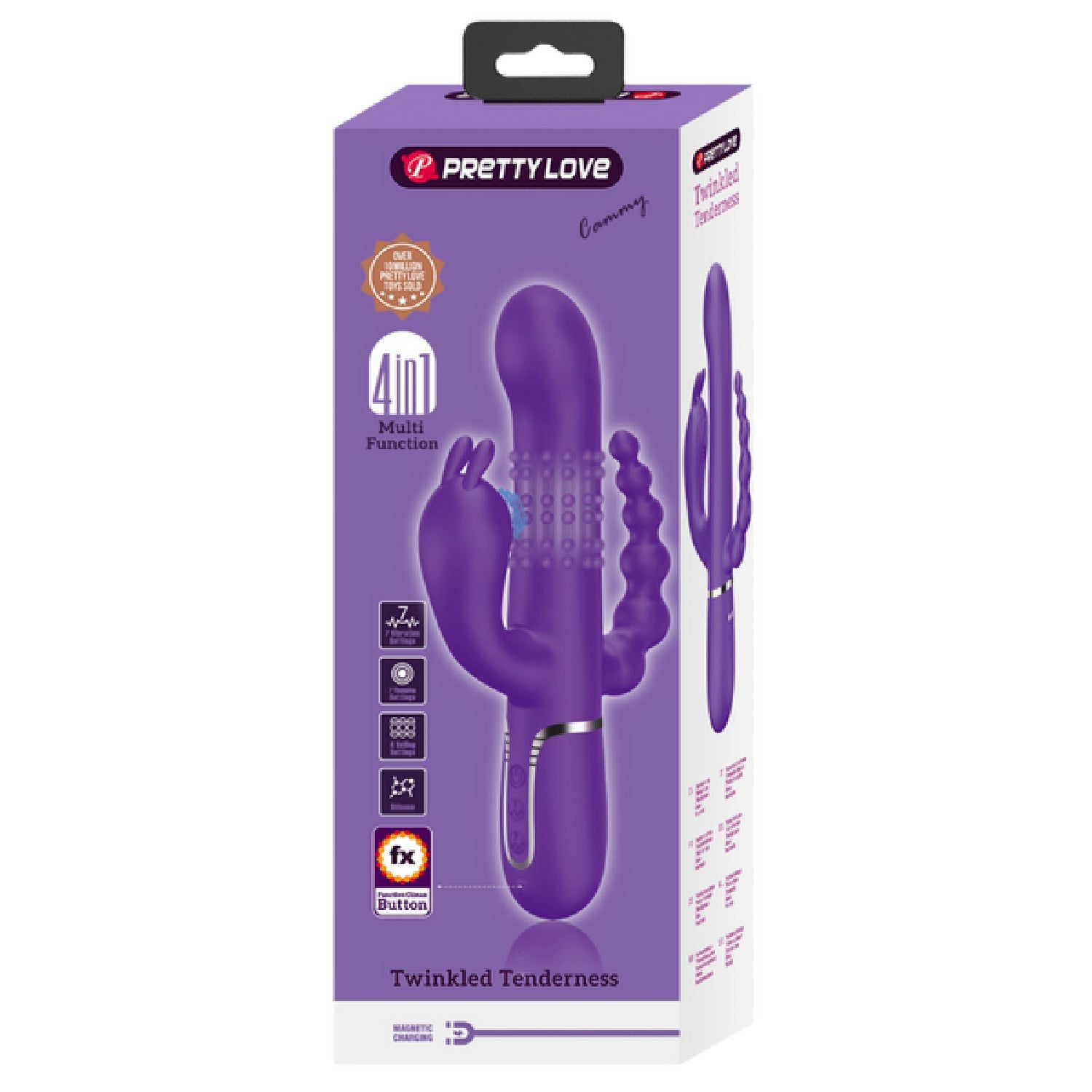 Pretty Love Cammy 4-in-1 – Multi-Function Rabbit Vibrator with Anal Stimulator > Vibrators > Ladies > Rabbit Multi