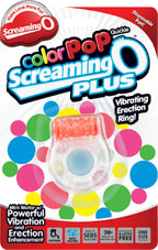 Screaming O Colour Pop Quickie Plus – Stretchy Vibrating Erection Ring with Clitoral Stimulator > Cock Ring > Vibrating