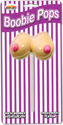 Boobie Pops Candy Strawberry – Novelty Boobie-Shaped Candy > Novelties > Candy & Edible Items