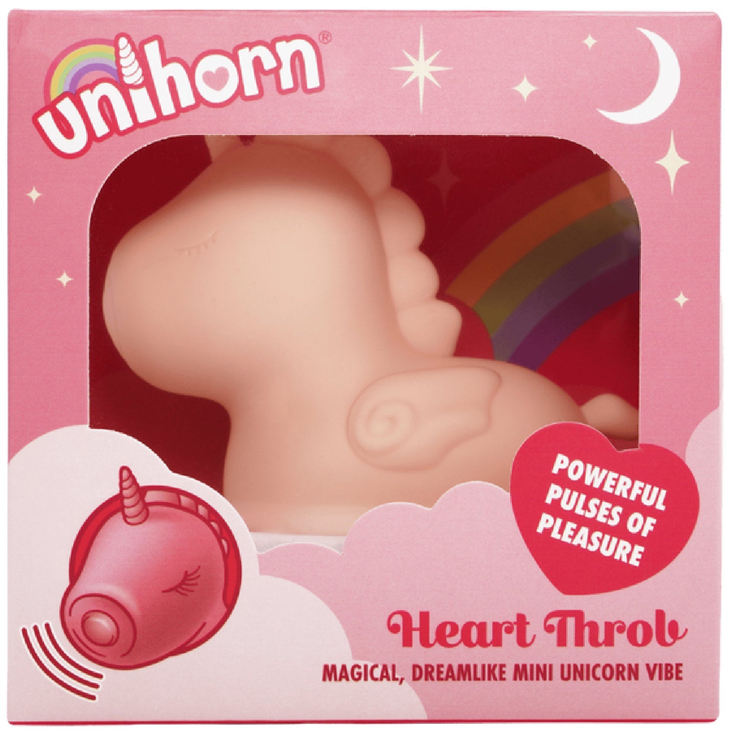 Heart Throb The Pulsing One (Soft Pink) – Mini Vibrator with 10 Speeds and Tongue Motion Patterns > Sex Toys For Ladies > Clitoral Vibrators and Stimulators