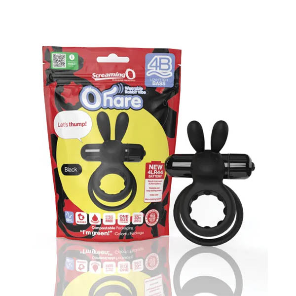 Screaming O 4B Ohare Low Pitch Bass True Silicone Double Ring Rabbit Vibrator > Sex Toys > Couples Toys