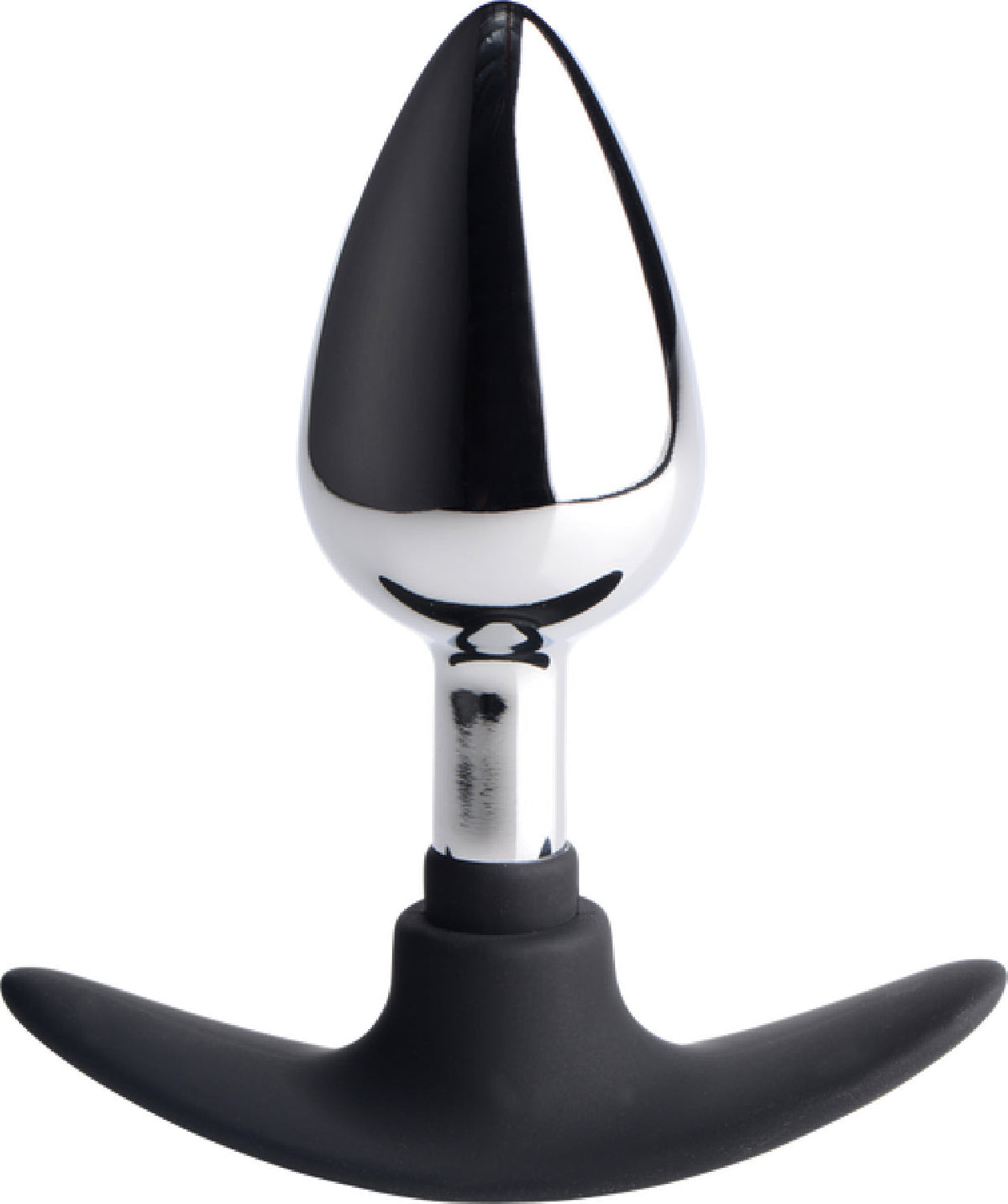 Dark Invader Metal and Silicone Medium Weighted Butt Plug > Anal Range > Butt Plugs