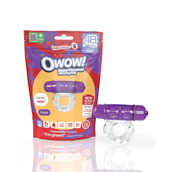 Screaming O 4B OWow Vibrating Ring – Body-Safe SEBS Material Vibrating Ring > Cock Ring > Vibrating