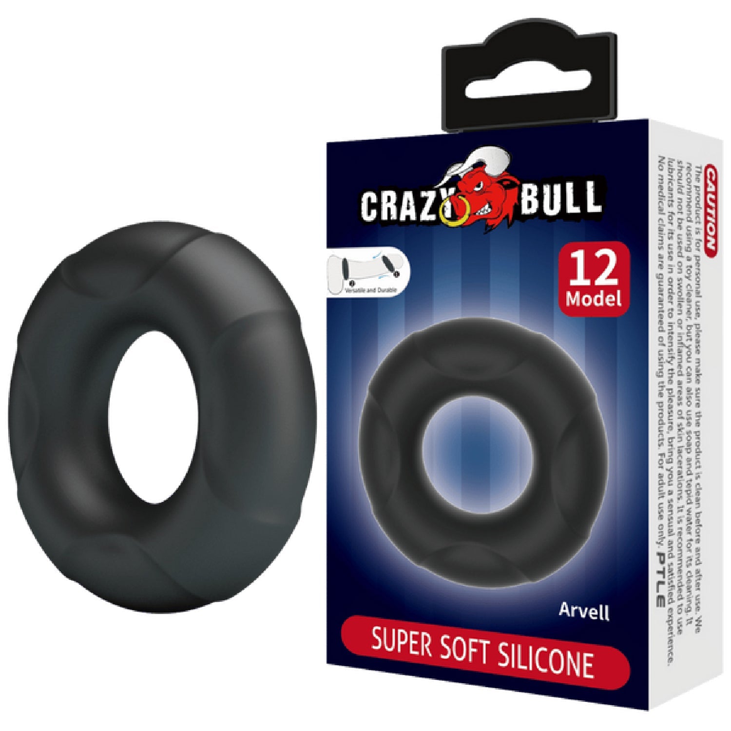 Arvell Super Soft Silicone Ring – High-Quality Flexible Silicone Cockring > Cock Ring > Single Main image