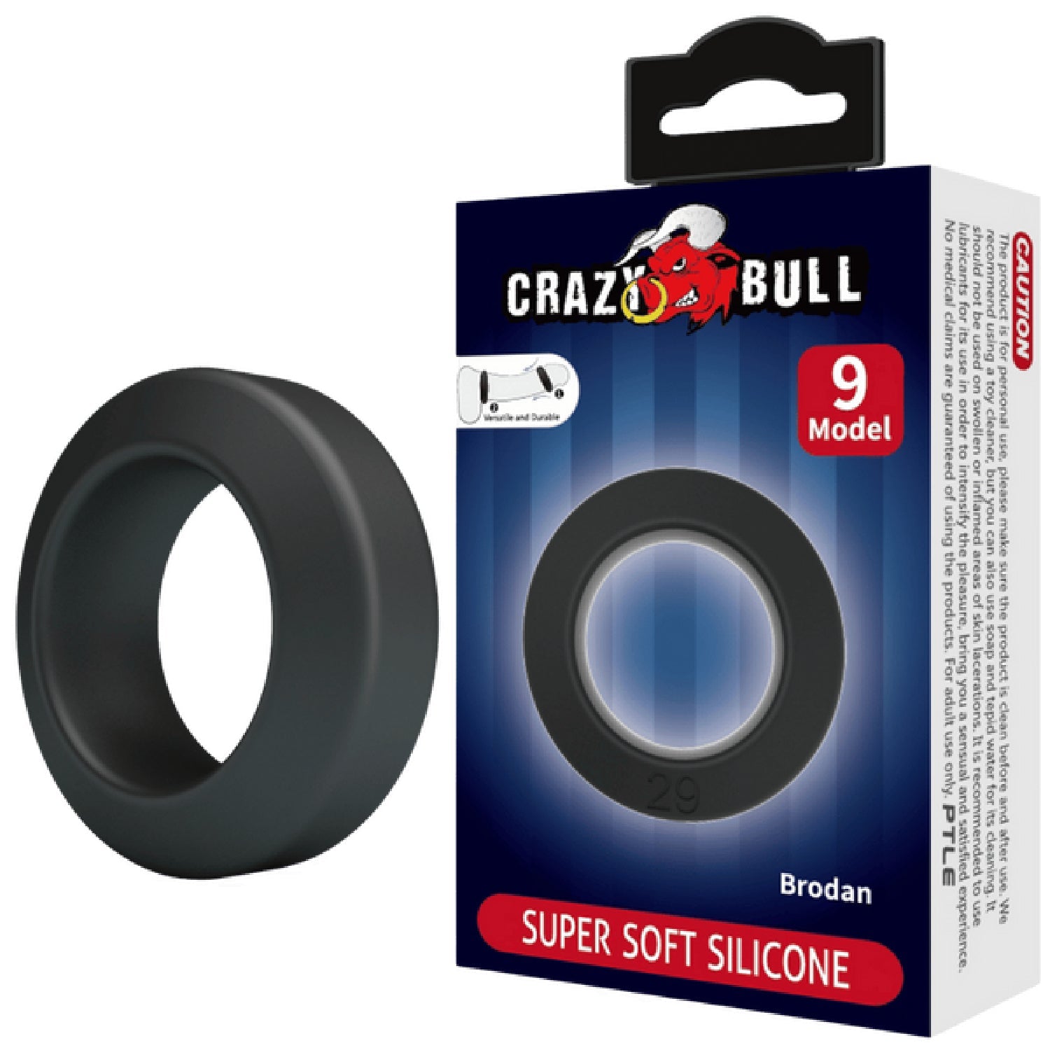 Brodan Super Soft Silicone Cockring – High-Quality Medical-Grade Silicone Cock Ring > Cock Ring > Single Main image