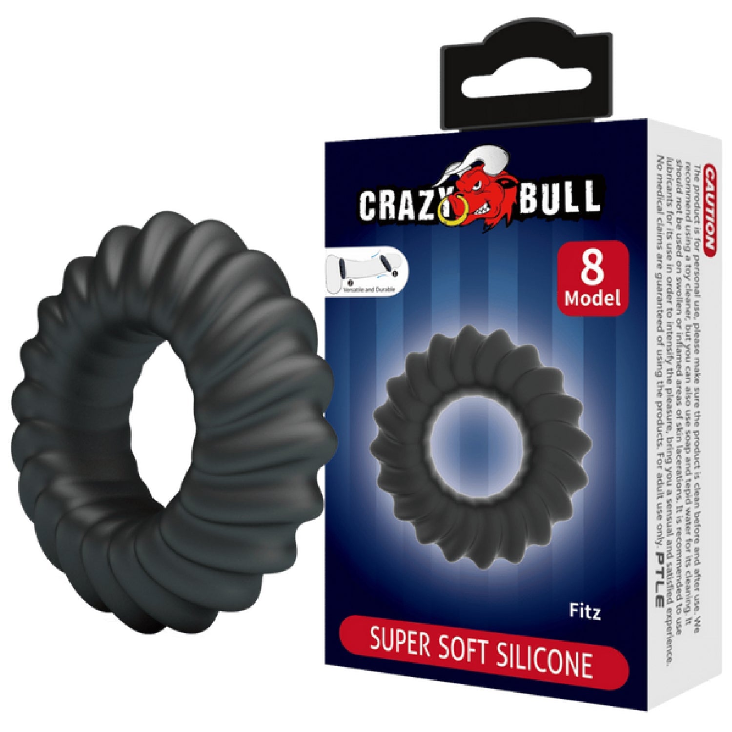 Fitz Super Soft Silicone Cockring – Comfortable Flexible Silicone Cockring > Cock Ring > Single Main image