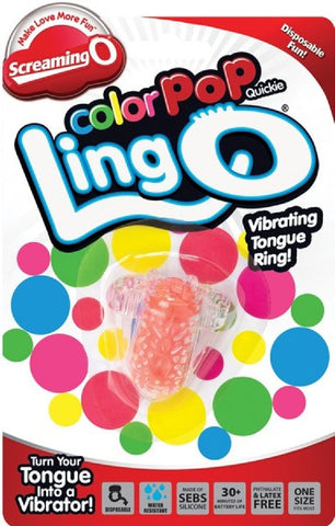 ColorPoP Quickie Ling O Tongue Vibrator – Wireless Disposable Vibrator > Sex Toys > Couples Toys
