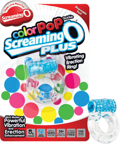 Screaming O Colour Pop Quickie Plus – Vibrating Erection Ring > Cock Ring > Vibrating