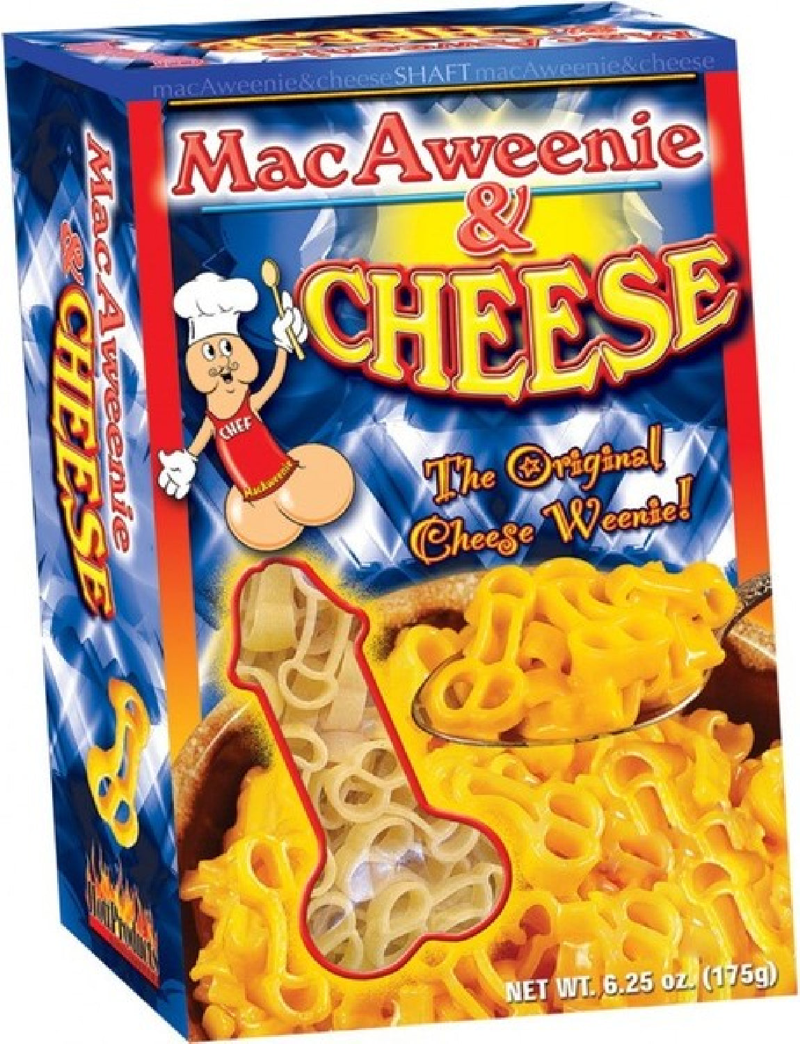 Macaweenie and Cheese – Novelty Penis-Shaped Pasta with Real Cheese > Novelties > Candy & Edible Items