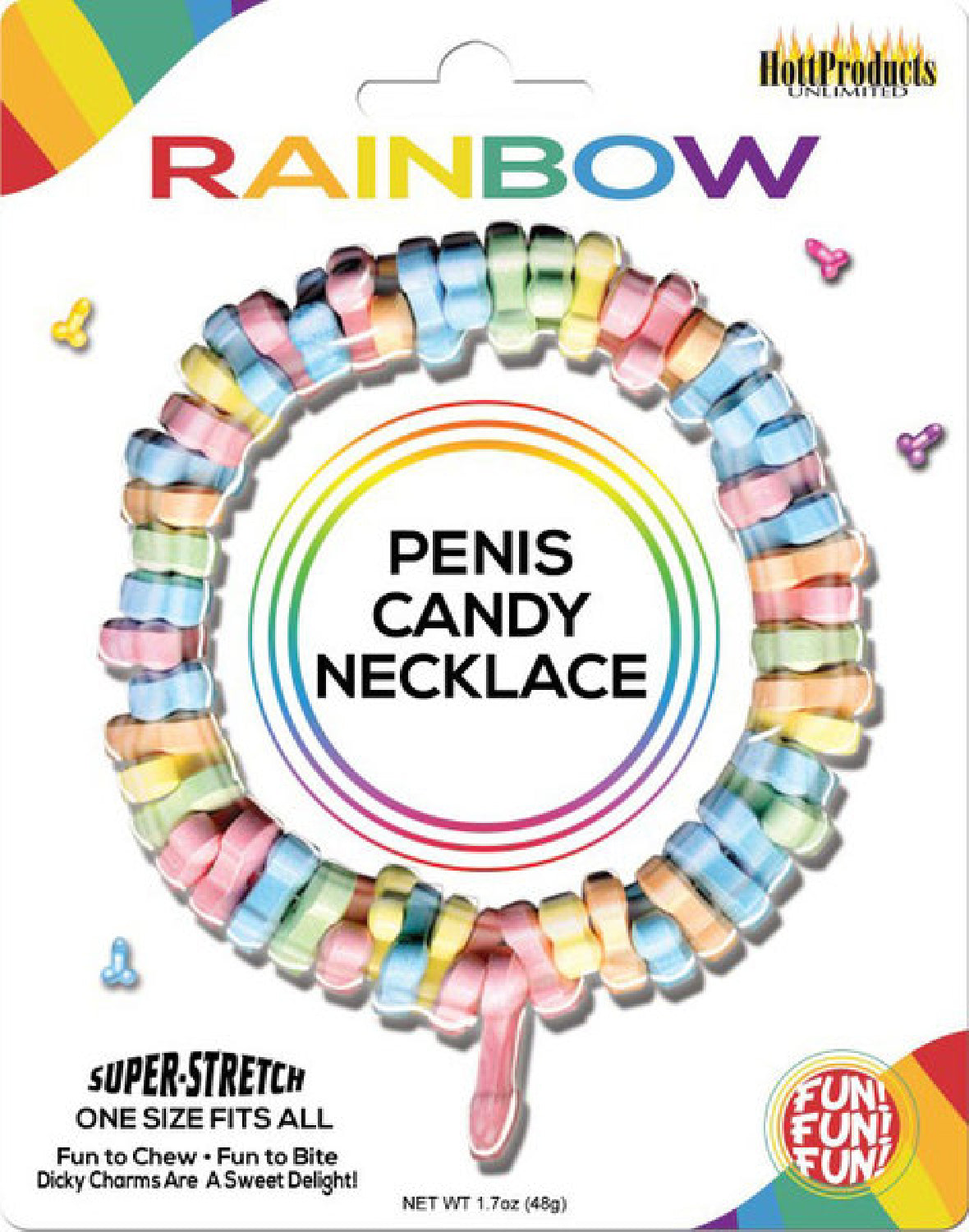Dicky Carms Necklace – Multi-Flavored Edible Candy Charm Necklace > Novelties > Candy & Edible Items