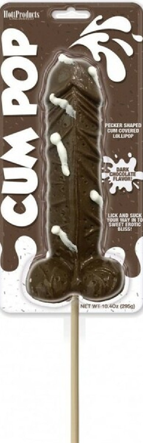 Cum Pops Dark Chocolate – Pecker Shaped Chocolate Lollipop > Novelties > Candy & Edible Items Main image
