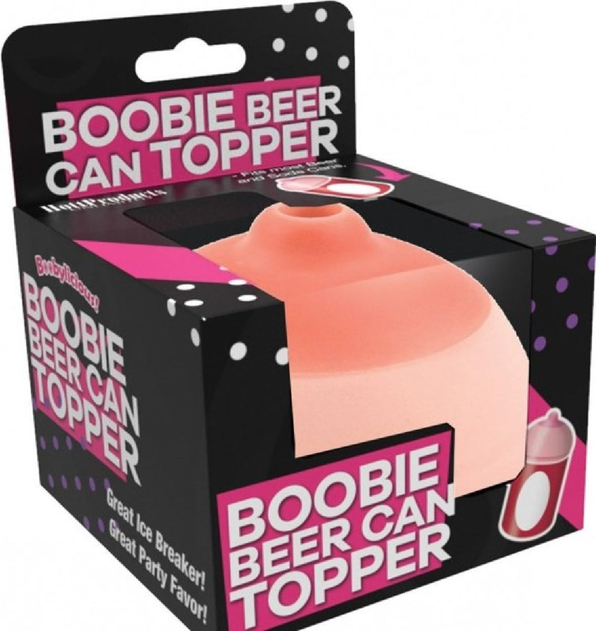 Boobie Beer Can Topper – Food Grade PVC Beverage Accessory > Novelties > Gag Gifts