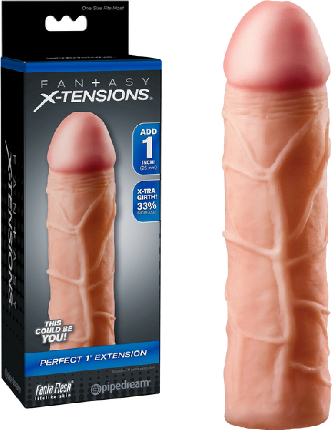 Perfect 1 Inch Extension – Stretchy Customizable Extension Accessory > Sex Toys For Men > Penis Sleeves