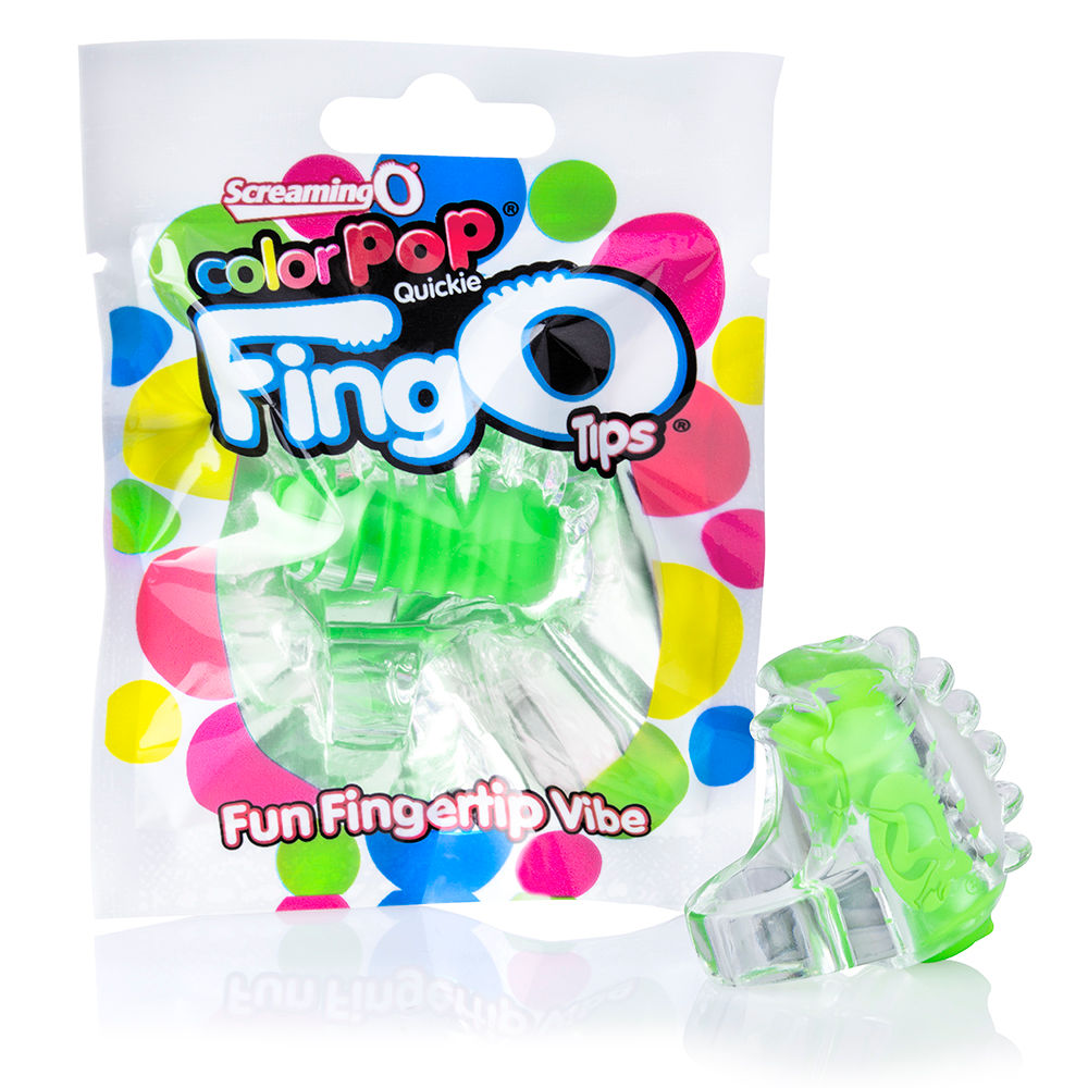 Colorpop Quickie Blue FingO Tips Mini Vibrator Green > Vibrators > Finger Vibrators
