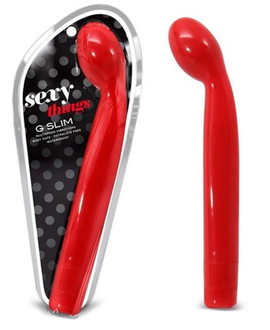 Sexy Things G Slim Red G Spot Stimulator 7 Inches Red Vibrators