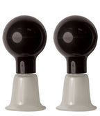 Sex & Mischief Nipple Suckers Set of Two with Black Suction Cups and Clear Clips – Nipple Suckers Black > Sex Toys > Nipple Suckers
