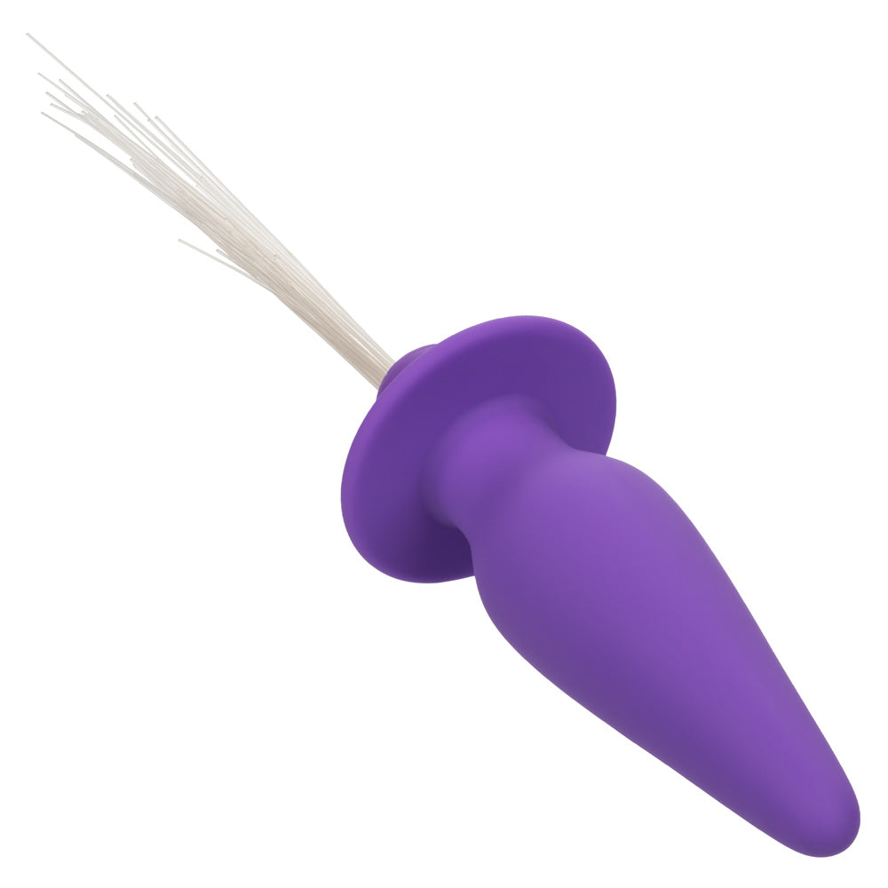 Southern Lights™ Vibrating Light Up Butt Plug Purple Silicone Rechargeable > Anal Range > Vibrating Butt Plugs