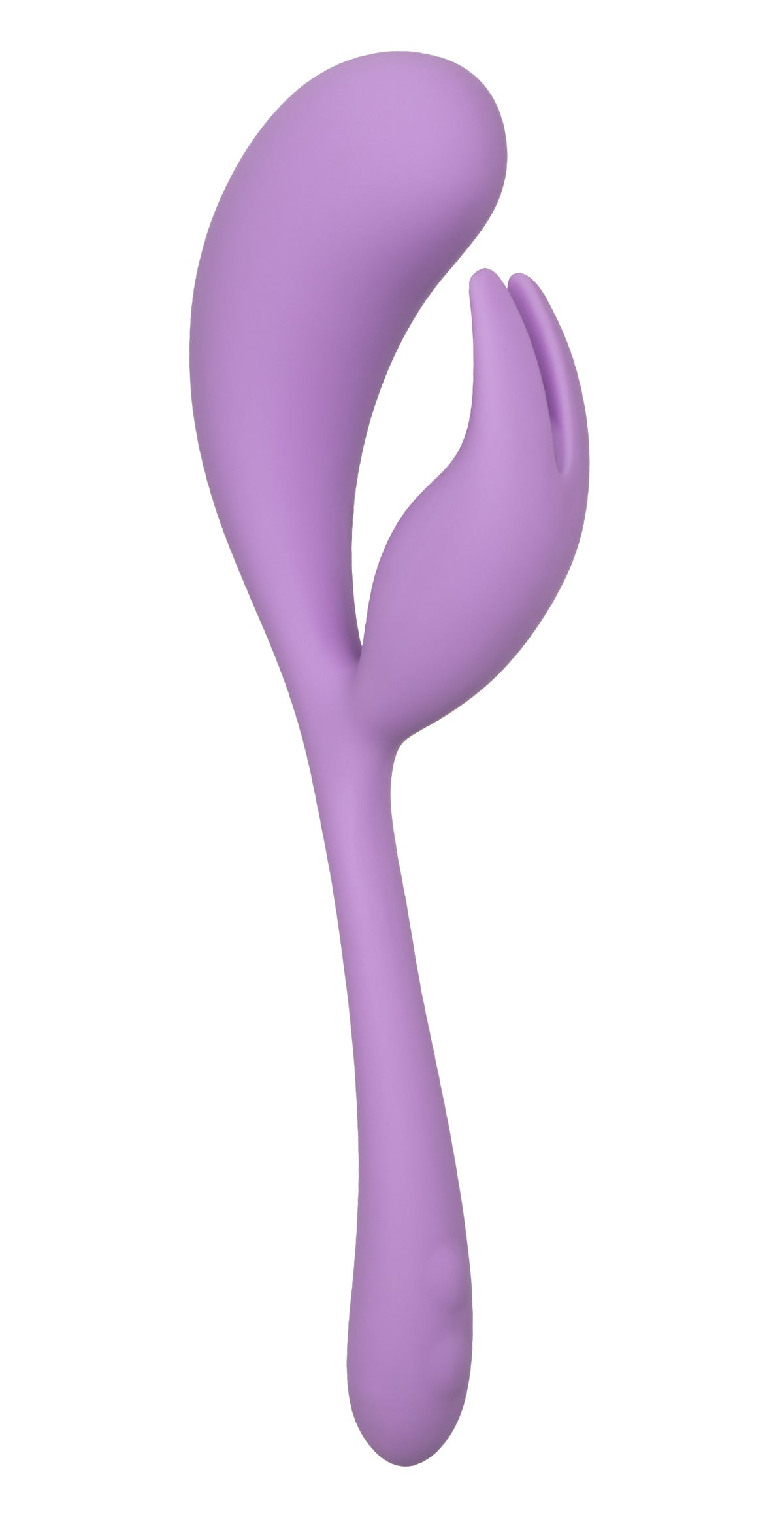 Elle Liquid Silicone Dual Flicker 7.25 Inch Purple Rechargeable Vibrator | Flexible > Vibrators > Ladies > Rabbit