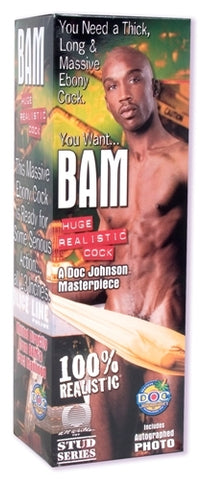Bams 13 Inch Realistic Cock Dildo Black Dongs Realistic