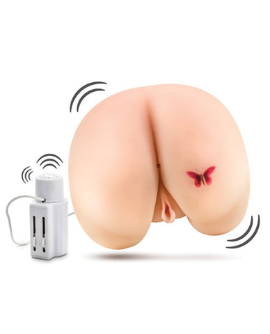 Vibrating Moaning Rear Ecstasy Male Masturbation Toy by Blush Beige Assturbators