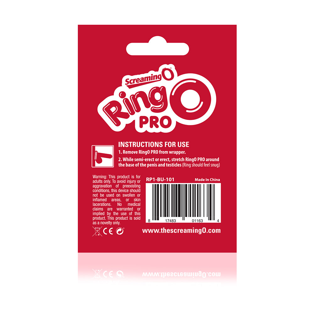 RingO Pro Large Black Silicone Erection Enhancement Ring COCK RINGS