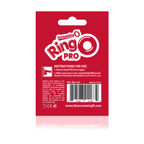 RingO Pro Large Black Silicone Erection Enhancement Ring COCK RINGS