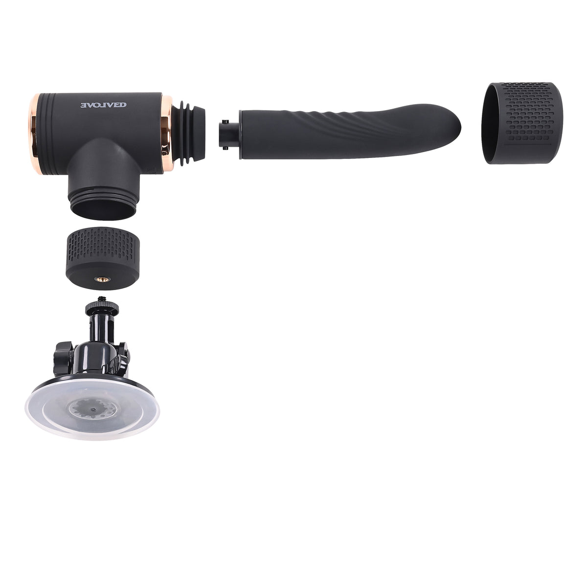 Evolved TOO HOT TO HANDLE Thrusting Vibe 7 Speed Rechargeable (9.3) > Dildos > Thrusting Dildos