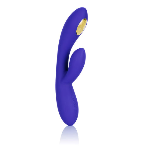Impulse Intimate E-Stimulator Dual Wand in Purple with 7 Vibration Modes and 5 Electro-Stimulation Levels, USB Rechargeable, Silicone Body-Safe Massager Purple VIBRATORS-RABBIT