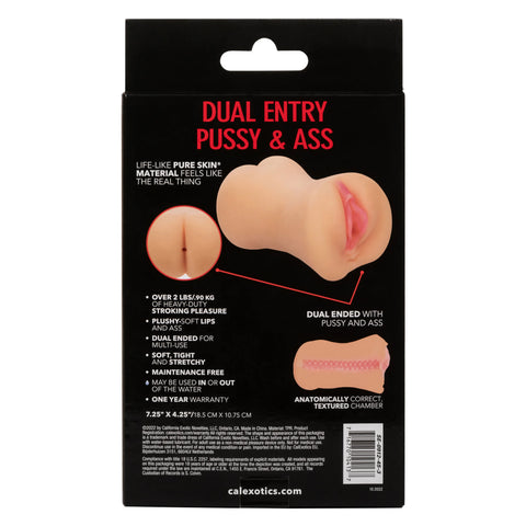 Stroke It Dual Entry Pussy and Ass – Double-Ended Stroker Sleeve Default Title > Sex Toys For Men > Masturbators > Manual