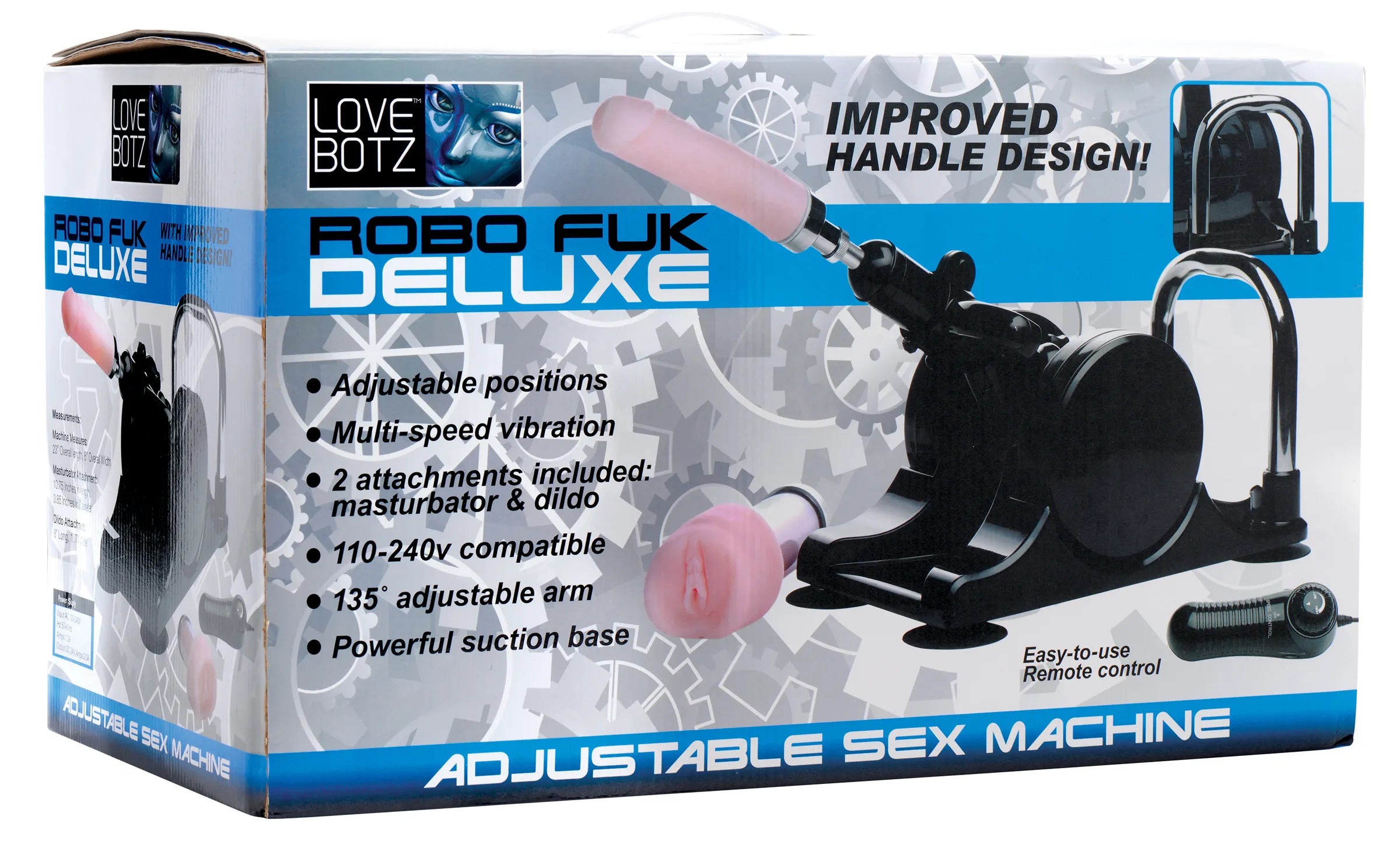 Lovebotz Robo Fuk Deluxe – Adjustable Speed Thrusting Sex Machine Black > Sex Toys > Sex Machines