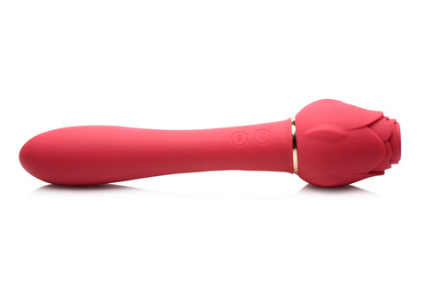 Bloomgasm Sweet Heart Rose Suction and Vibrator Toy Pink Suction Stimulator