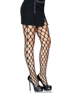 Leg Avenue Loren Rhinestone Jumbo Net Tights (Black) – Stylish Tights Black One Size > Clothes > Hosiery > Pantyhose & Tights