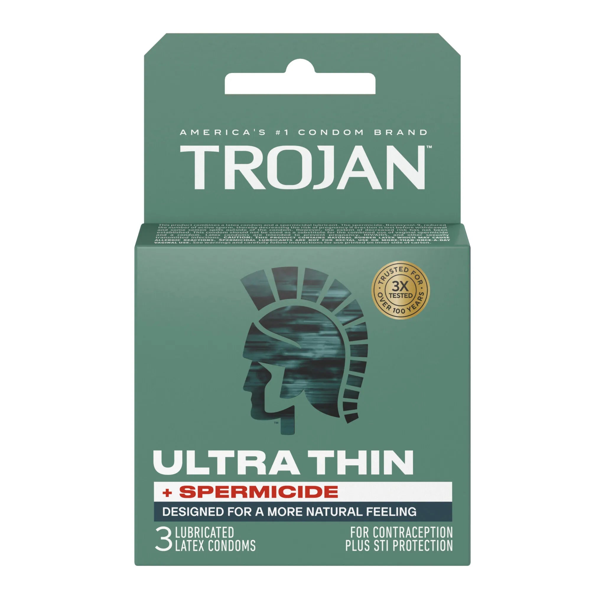 Trojan Ultra Thin Armor Spermicidal Condoms - 3 Pack > Essentials > Condoms Main image