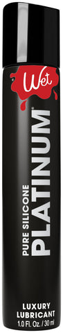 Wet Platinum Luxury Silicone-Based Personal Lubricant 8 Oz Silicone Lubricant