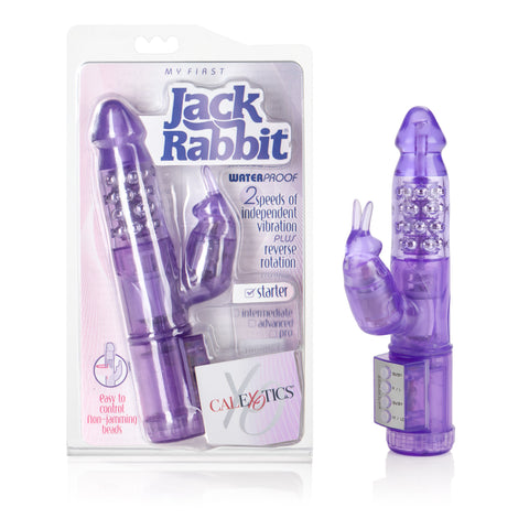 My First Purple Jack Rabbit Vibrator with Flickering Bunny Ears VIBRATORS-RABBIT
