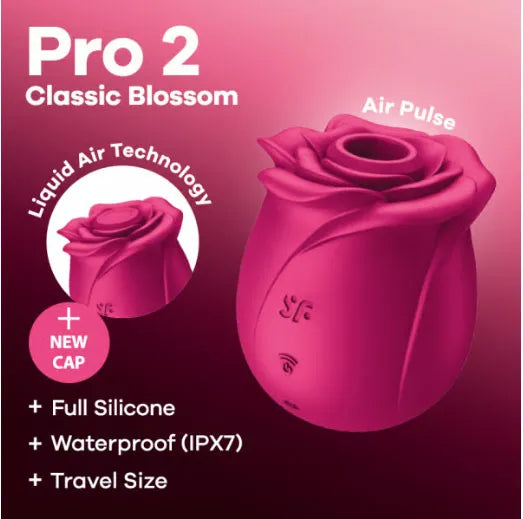 Satisfyer Pro 2 Classic Blossom – Pressure Wave Vibrator > Sex Toys For Ladies > Air Pulsation