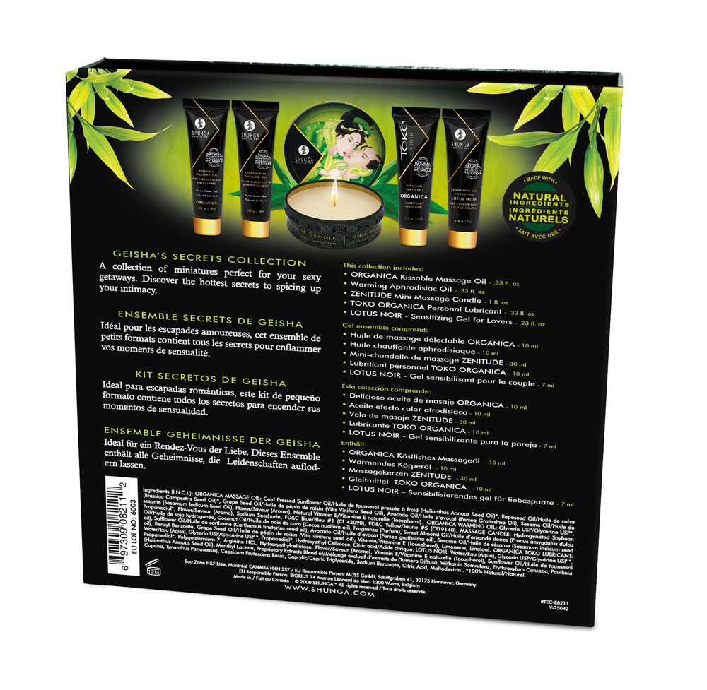Geisha's Secrets Organica Massage Gift Set with Green Tea Massage Gift Set